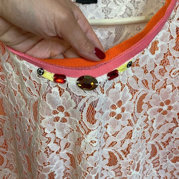 Final Sale-Tricot chic XXL Top blouse swim cover lined plus - Picture 3 of 10